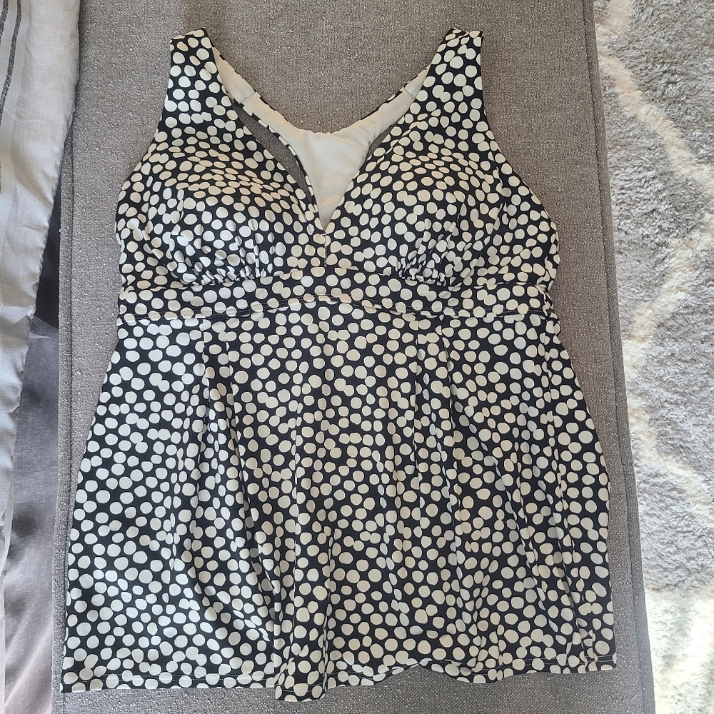 Lands End Tankini Top Size 12
